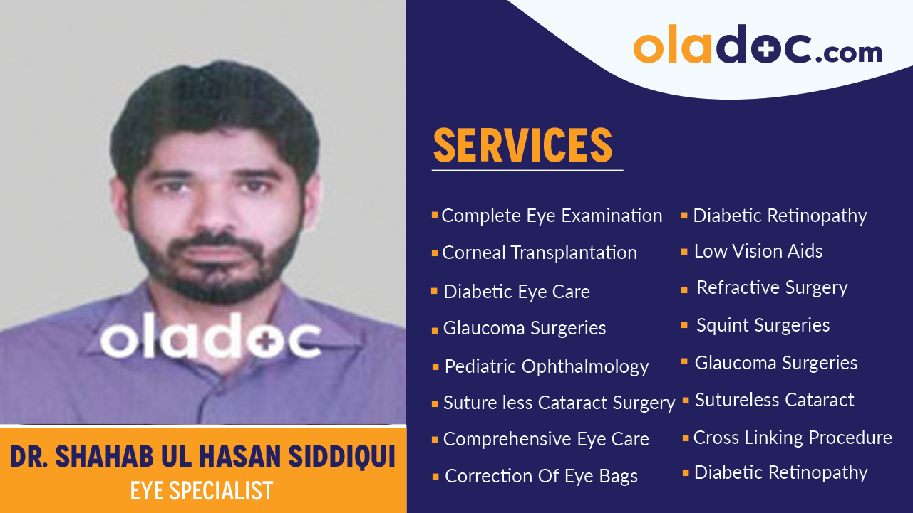 Services  provided by Dr. Shahab Ul Hasan Siddiqui